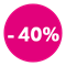 40% Korting Pink
