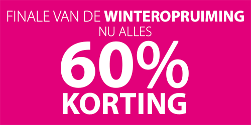 Actie: 60% korting op de totale wintercollectie