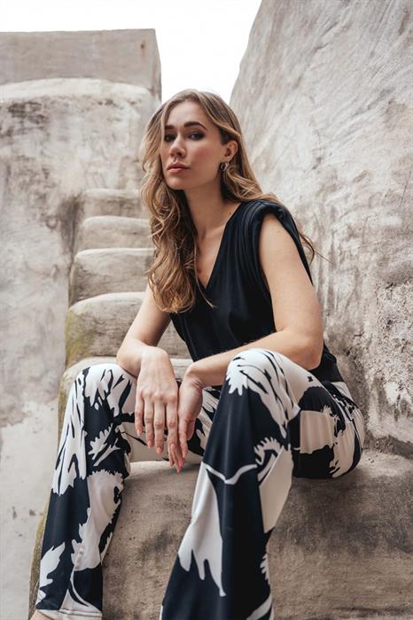 &CO Broek Loa flower Pa252