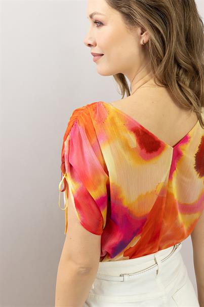 Label Dot Blouse Adialia