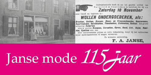 Nieuws: Janse mode 115 jaar!
