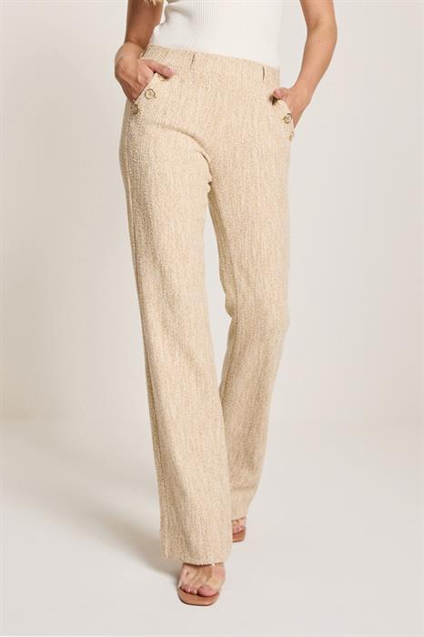 Para Mi Broek Eve Button Bouclé