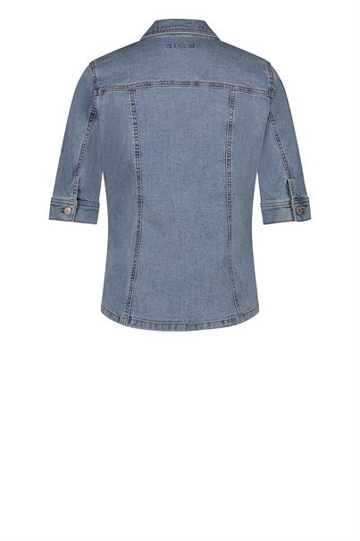 Red Button Blouse Olivia 4453